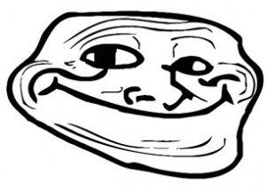 Create meme: the trollface