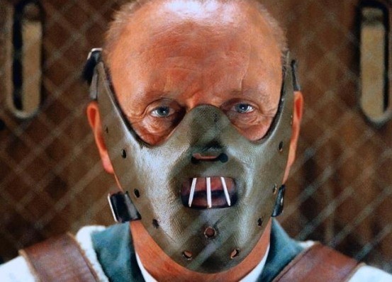 Create meme: Dr. Hannibal is a lecturer, Hannibal Lecter Anthony Hopkins, Hannibal Lecter Anthony Hopkins in a mask