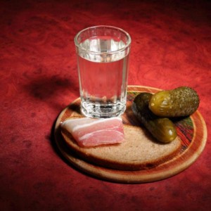 Create meme: vodka and snack, vodka, a glass of vodka