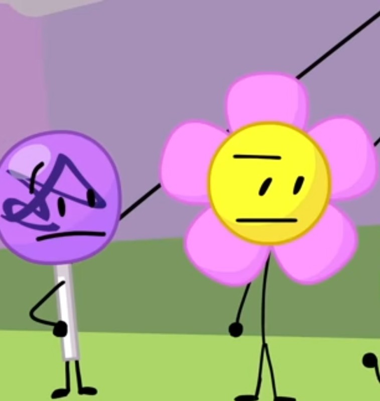 Создать мем: bfdi flower, bfb flower, bfdi цветок