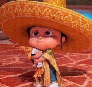 Create meme: Despicable me, despicable me Agnes, sombrero nachos despicable me