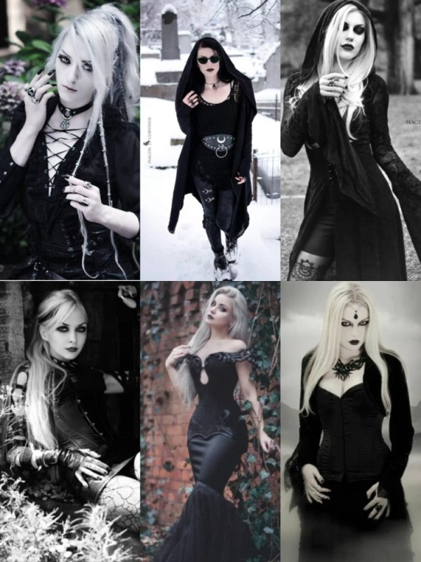 Create meme: blonde in gothic style, Gothic girl, gothic girl