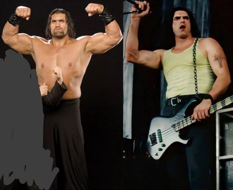 Создать мем: питер стил плейгерл, great khali рестлер, далип сингх рестлер