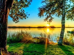 Create meme: the vastness of Russia the dawn, nature good morning, sunrise over lake