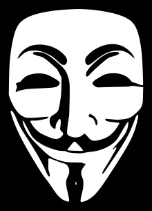 Create meme: The mask of the idea's anonymity, guy fawkes mask anonymous, anonymous mask on a black background