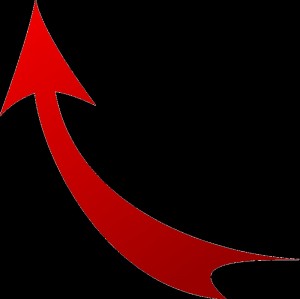 Create meme: arrow up red, red arrows, arrow clipart