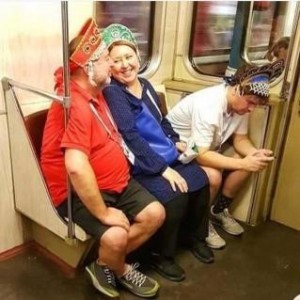Create meme: in the subway without pants
