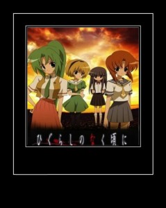 Create meme: Higurashi no Naku Koro ni, when the cicadas cry, anime when the cicadas cry