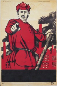 Create meme: poster, Soviet posters, you volunteered poster template