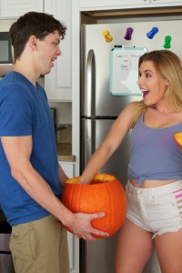 Create meme: aubrey sinclair pumpkin, brattysis pumpkin, bratty sis step brother fucks step sister right next to mom