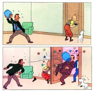 Create meme: the first comic about tintin, The adventures of Tintin, european comics