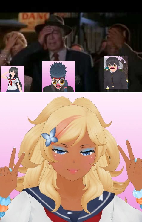 Create meme: yandere simulator, yandere simulator, musume ronshaku