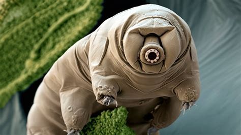 Create meme: tardigrade under the microscope, tihohodka animal, tihohodka