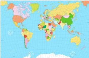 Create meme: world map, political map of the world