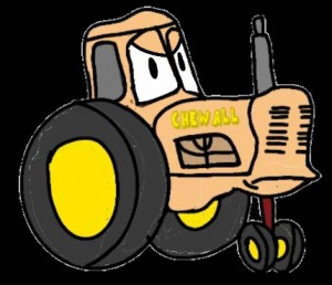 Create meme: tractor