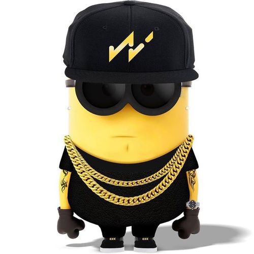 Create meme: emo minion, A minion with glasses, minion Nike