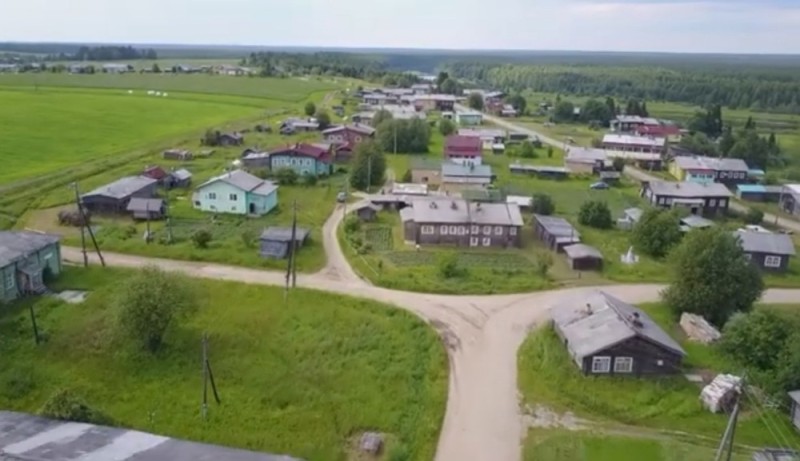 Create meme: village , village of Chakola pinezhsky district, the outskirts of the village