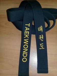 Create meme: TKD, black belt, belt for karate