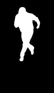 Create meme: jump, silhouette, black background