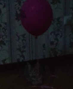 Create meme: balloons, balls, dark image