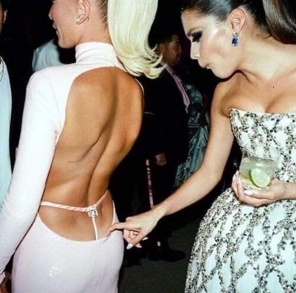 Create meme: Haley's Met Gala, revealing outfits , dress with an open booty