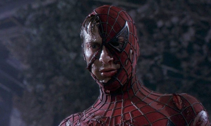 Create meme: Spider-Man 2002 Sam Raimi, spider-man 2002, Tobey Maguire spider man