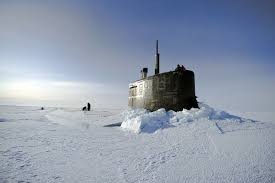 Create meme: the surfacing of a submarine in the Arctic, An American submarine is stuck in the Arctic ice, surfacing of a submarine in the Arctic ice