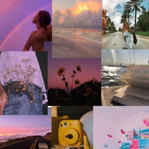Create meme: beautiful sunset, collage