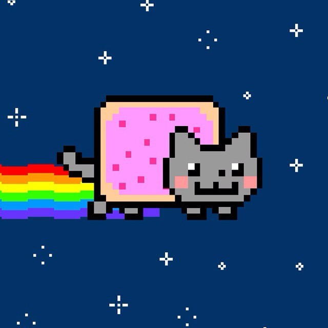 Create meme: nyan kat 8 bit, nyan kat 2d, nyan kat game