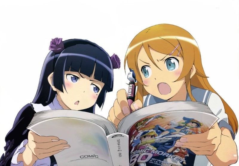 Create meme: anime Kuroneko Kirino, anime sister, oreimo kirino