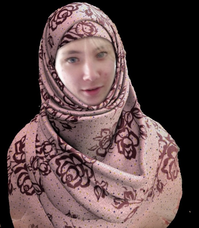 Create meme: a woman's headscarf, women's headscarf, hijab 