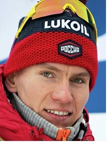 Create meme: bolshunov skier