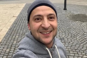 Create meme: comedians, face Zelensky, male