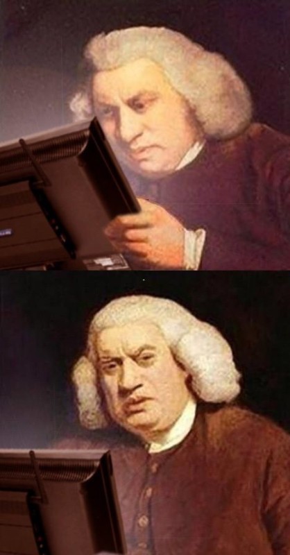 Create meme: Samuel Johnson meme, dr samuel johnson, samuel johnson