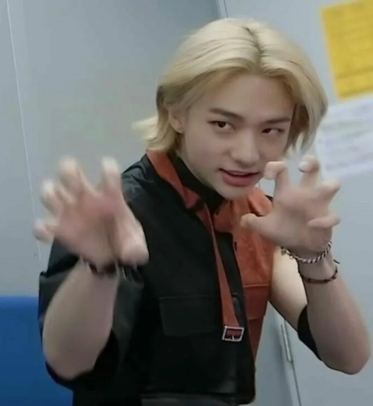 Create meme: Felix stray kids, strey kids memes, Felix from the Straight Kids with long hair