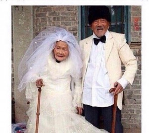 Create meme: wedding dresses, an elderly couple, older couples
