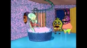 Create meme: five nights, squidward, spongebob