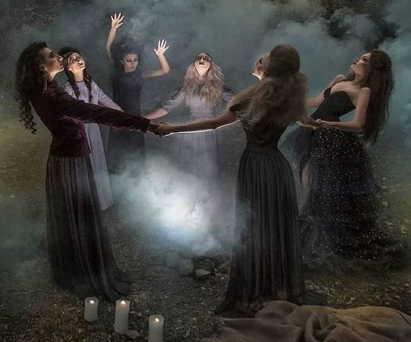 Create meme: Coven Coven of witches, witches sabbath, coven of witches
