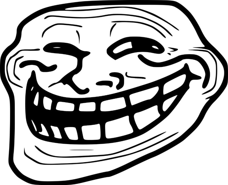 Create meme: the trollface on a transparent background, a trollface without a background, the trollface 