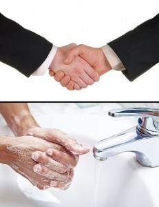 Create meme: man washes hands, to wash hands, washes his hands after shaking hands