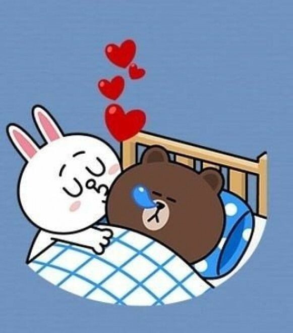 Создать мем: brown and cony, зайки любовь, гифки мишка и зайка