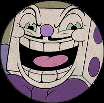 Create meme: King Dice caphead, king dice cuphead, king dice