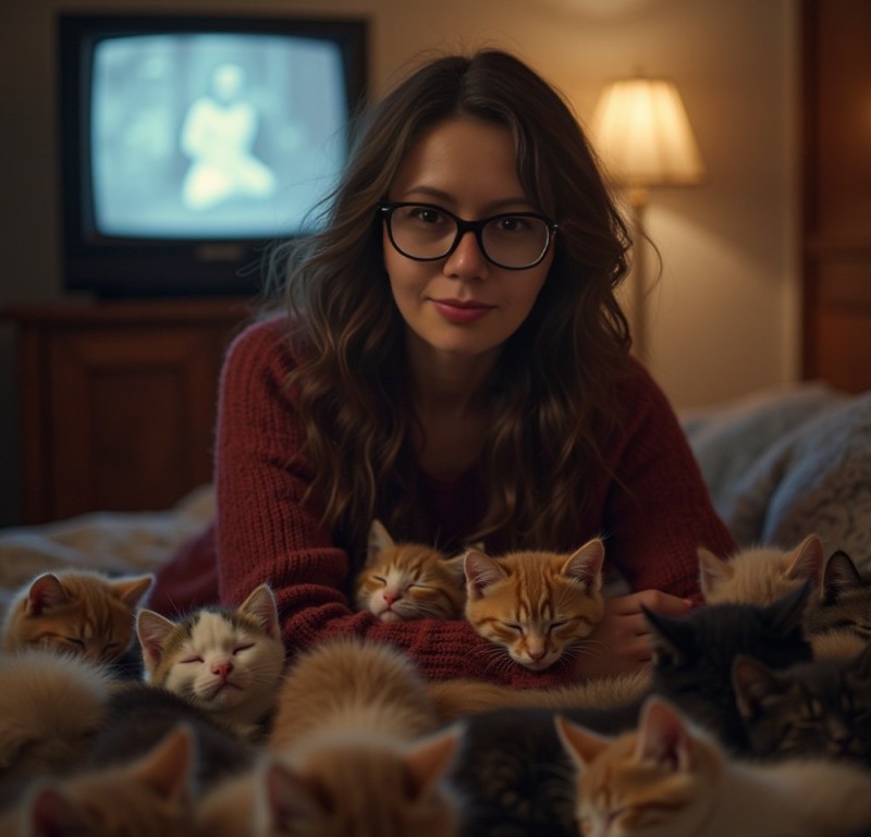 Create meme: women with glasses, a woman with, cat 