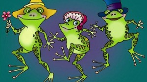 Создать мем: танец лягушат для детей, танцующий лягушонок, лягушка квакушка