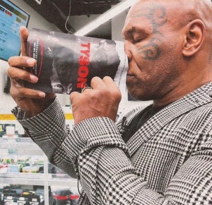 Create meme: bottle, people, Boxing Mike Tyson