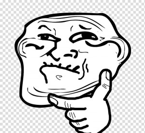 Create meme: trollface memes, a trollface without a background, Troll face