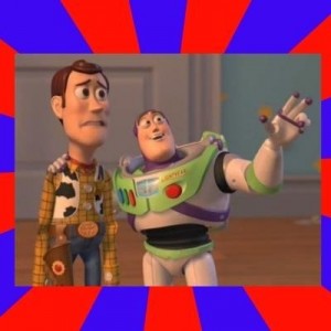 Создать мем: buzz lightyear everywhere, энди история игрушек, базз лайтер и вуди