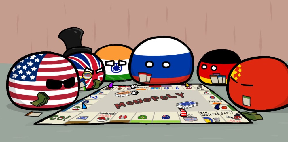 Create meme: countryballs UK, cannibals , countryball France