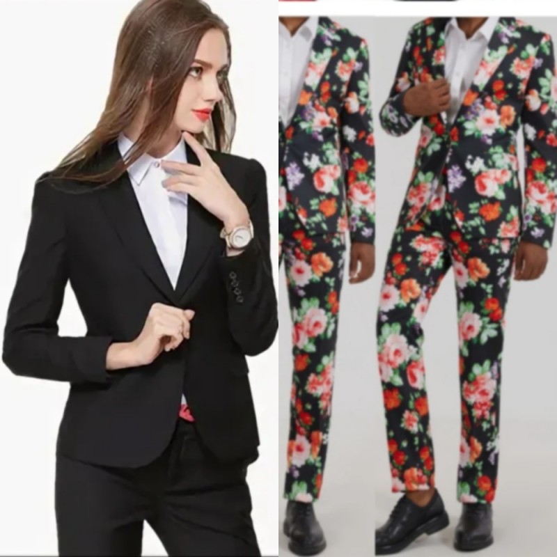 Create meme: a suit with a print, business suit, fashionable suits