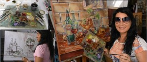 Create meme: artist, oil painting, painting